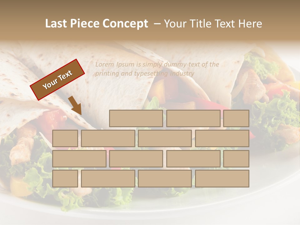 White Food Fast Food PowerPoint Template