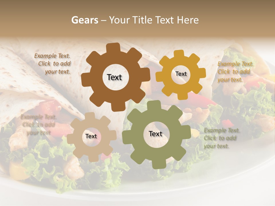 White Food Fast Food PowerPoint Template