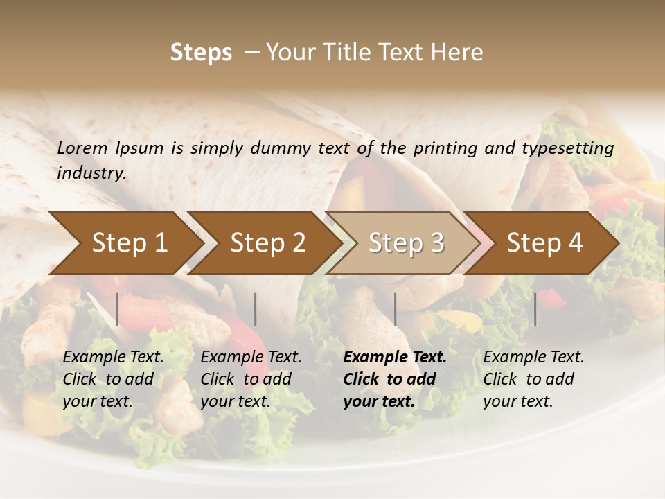 White Food Fast Food PowerPoint Template