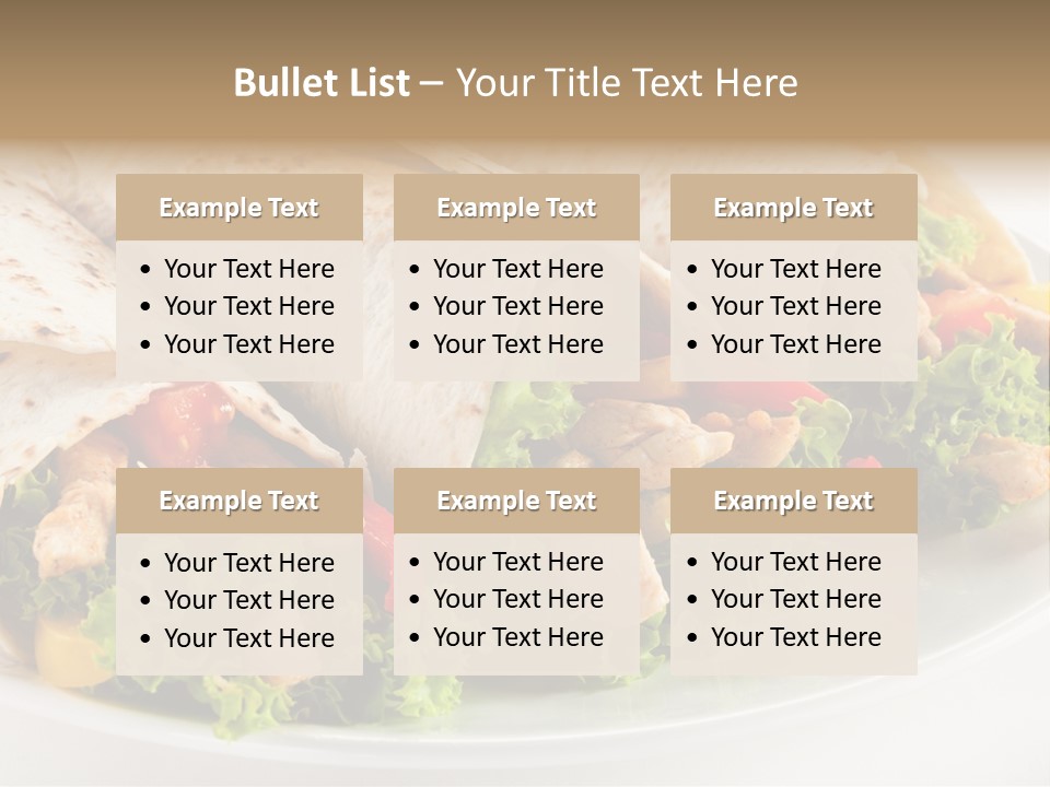 White Food Fast Food PowerPoint Template