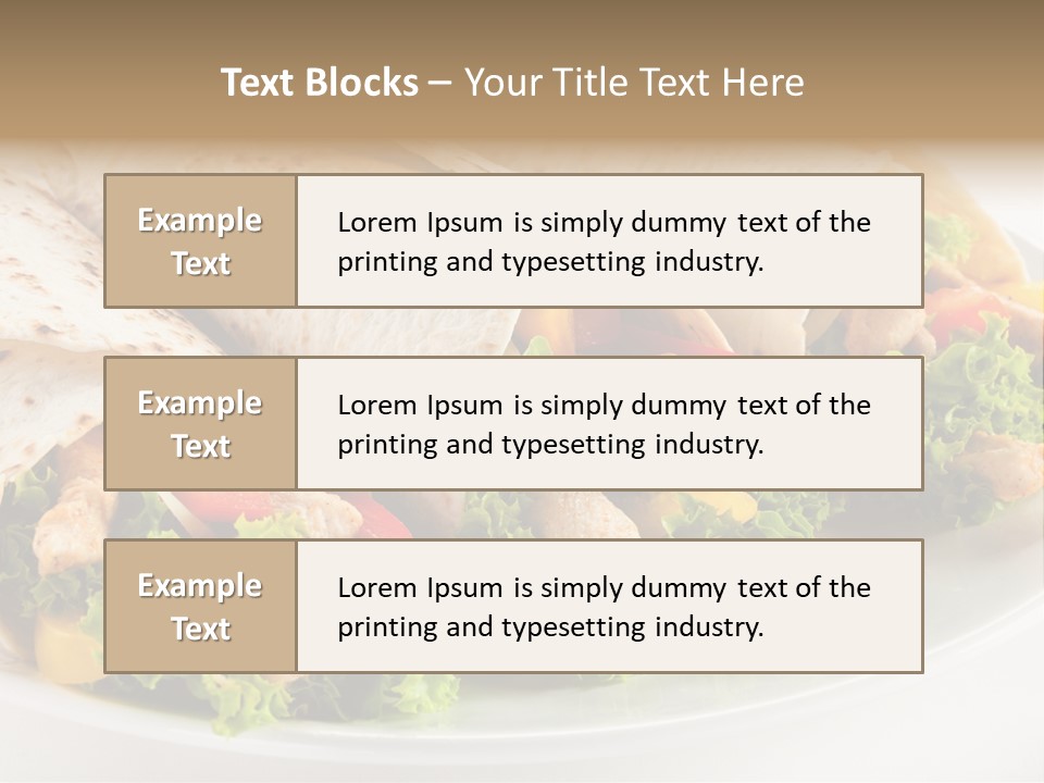 White Food Fast Food PowerPoint Template