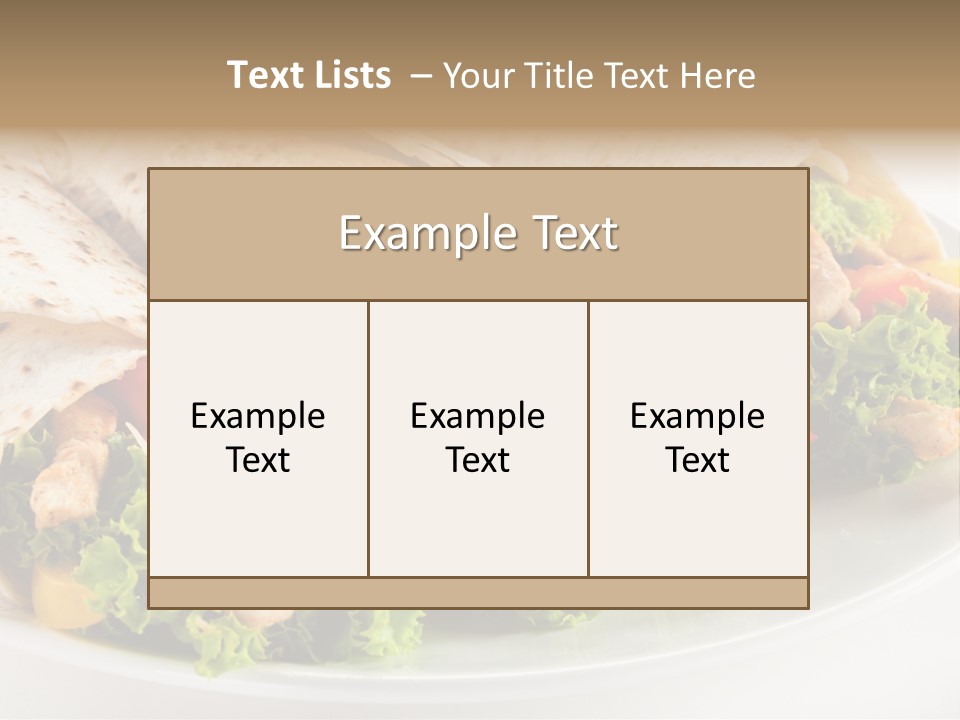 White Food Fast Food PowerPoint Template