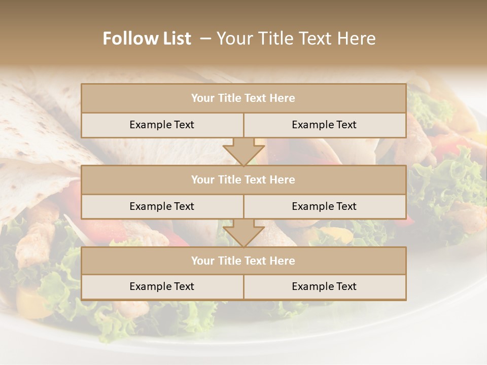 White Food Fast Food PowerPoint Template