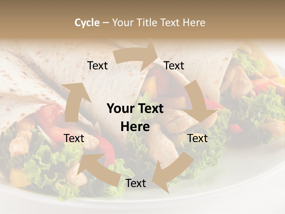 White Food Fast Food PowerPoint Template