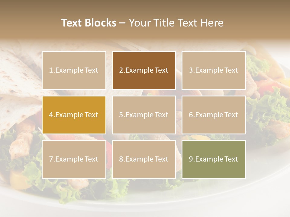 White Food Fast Food PowerPoint Template