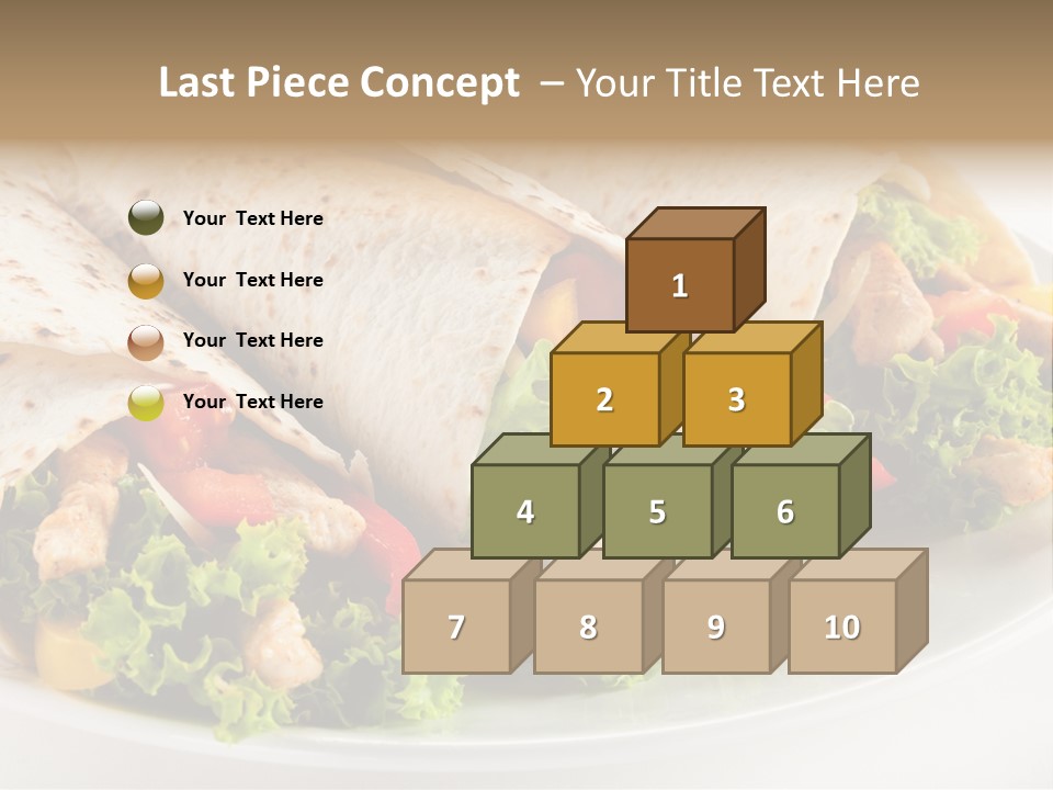 White Food Fast Food PowerPoint Template