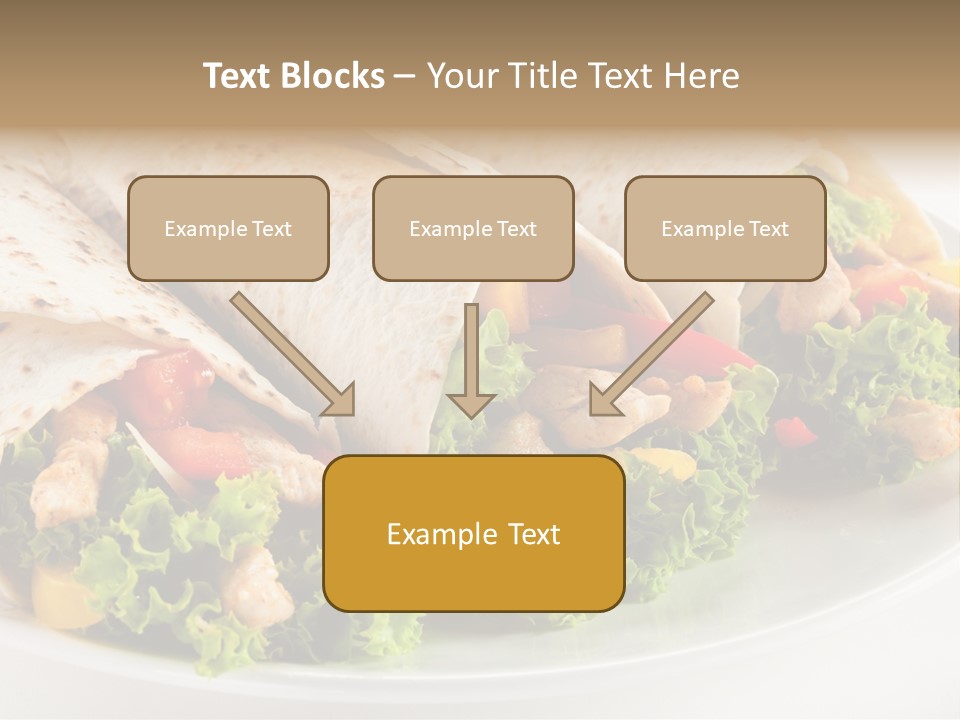 White Food Fast Food PowerPoint Template