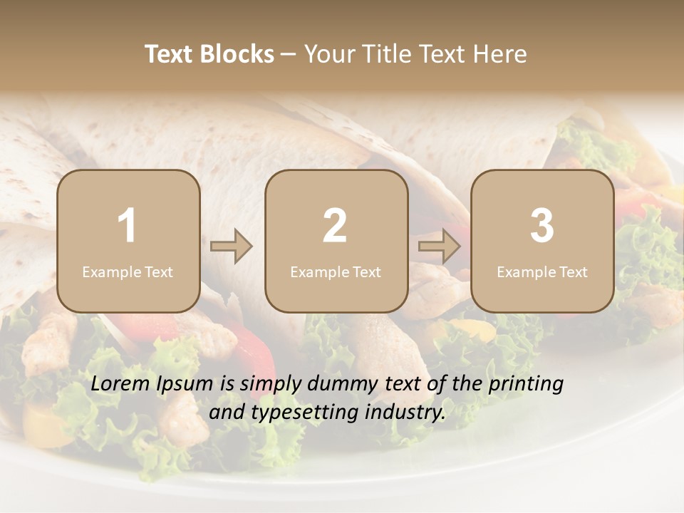 White Food Fast Food PowerPoint Template