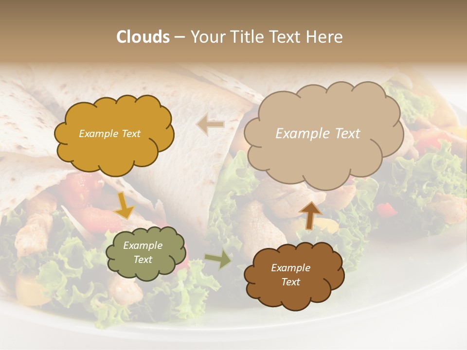 White Food Fast Food PowerPoint Template