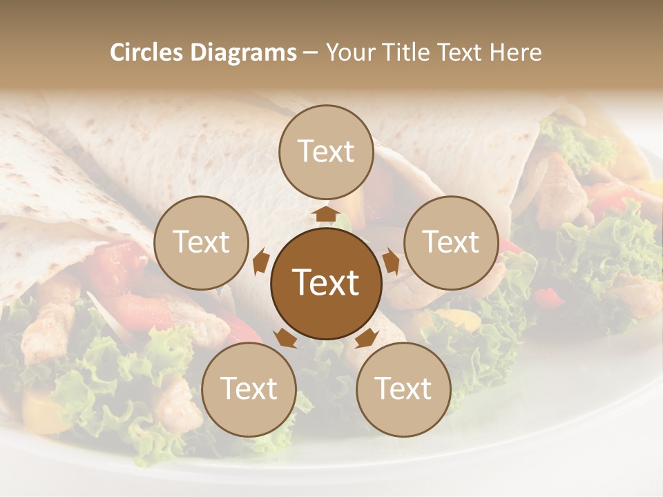 White Food Fast Food PowerPoint Template