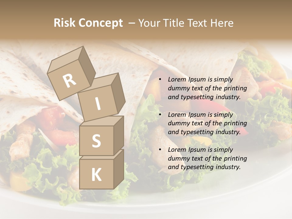 White Food Fast Food PowerPoint Template