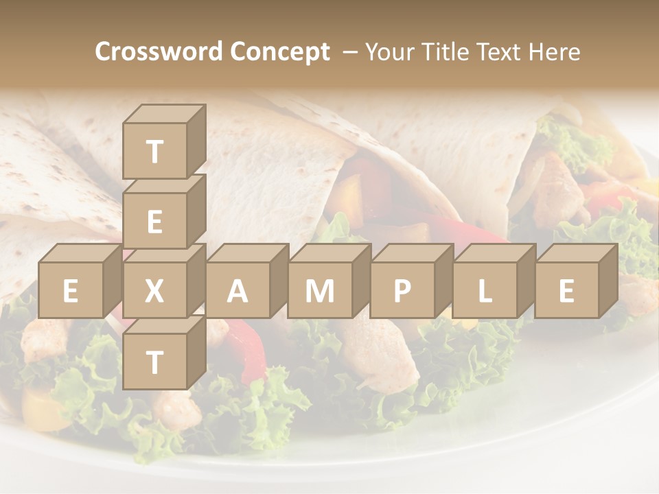 White Food Fast Food PowerPoint Template