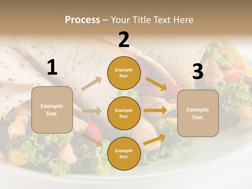 White Food Fast Food PowerPoint Template