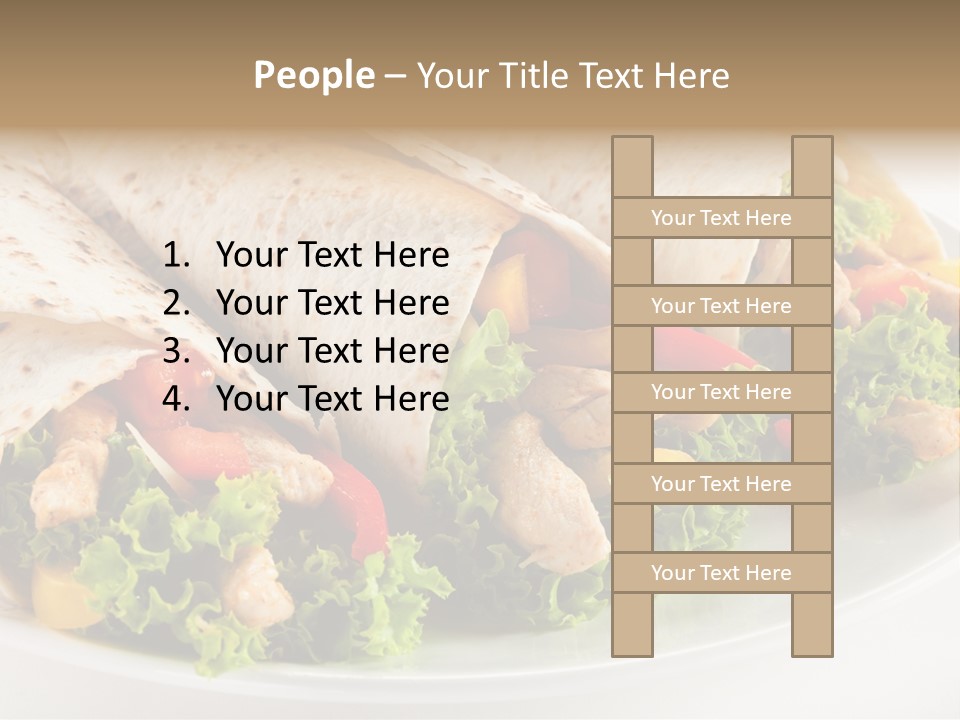 White Food Fast Food PowerPoint Template