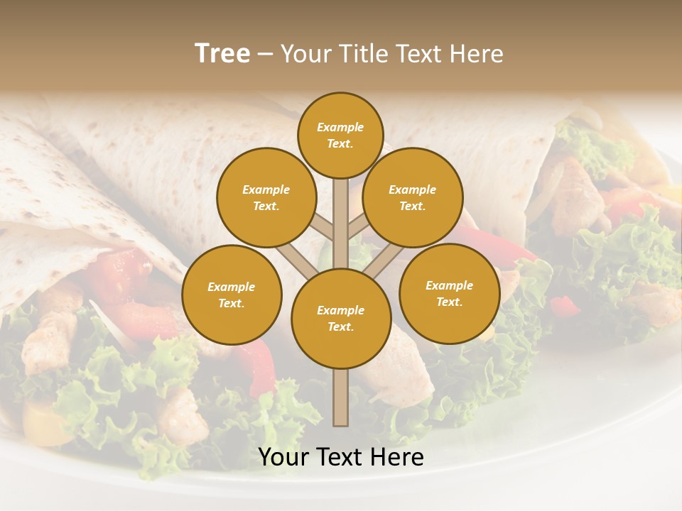 White Food Fast Food PowerPoint Template