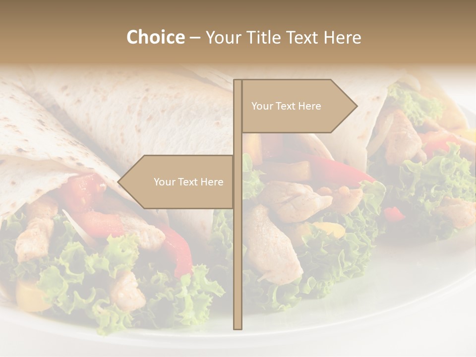 White Food Fast Food PowerPoint Template