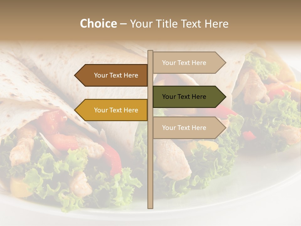 White Food Fast Food PowerPoint Template