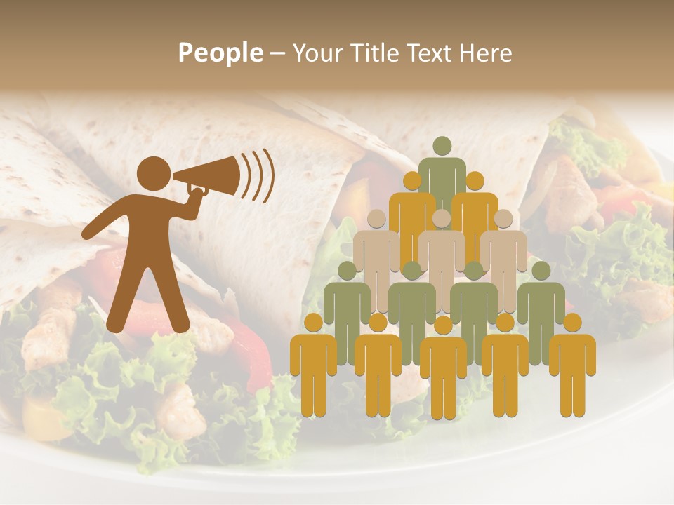 White Food Fast Food PowerPoint Template