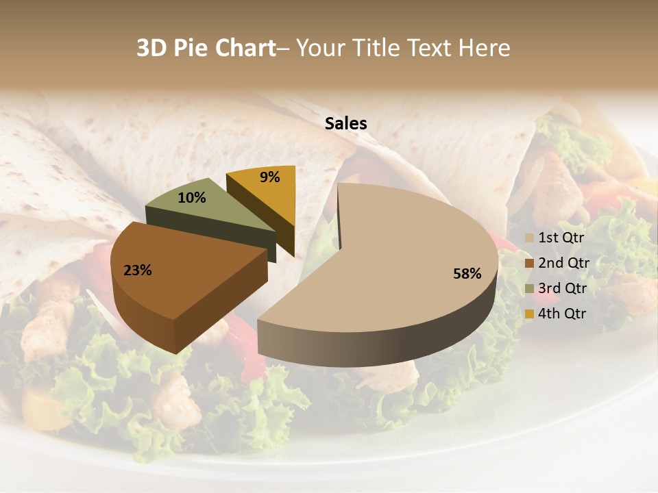 White Food Fast Food PowerPoint Template
