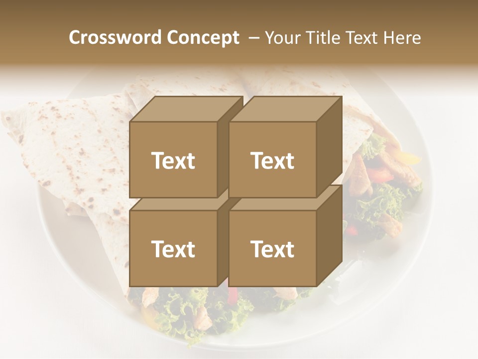 Salad Meat Kebob PowerPoint Template