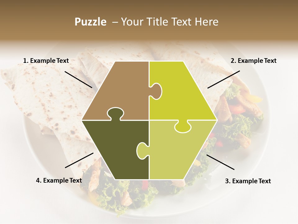 Salad Meat Kebob PowerPoint Template