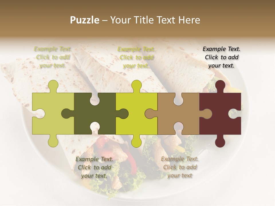 Salad Meat Kebob PowerPoint Template