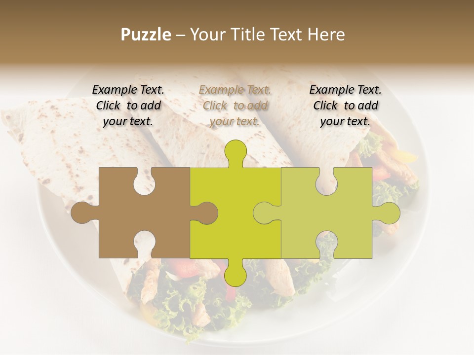 Salad Meat Kebob PowerPoint Template