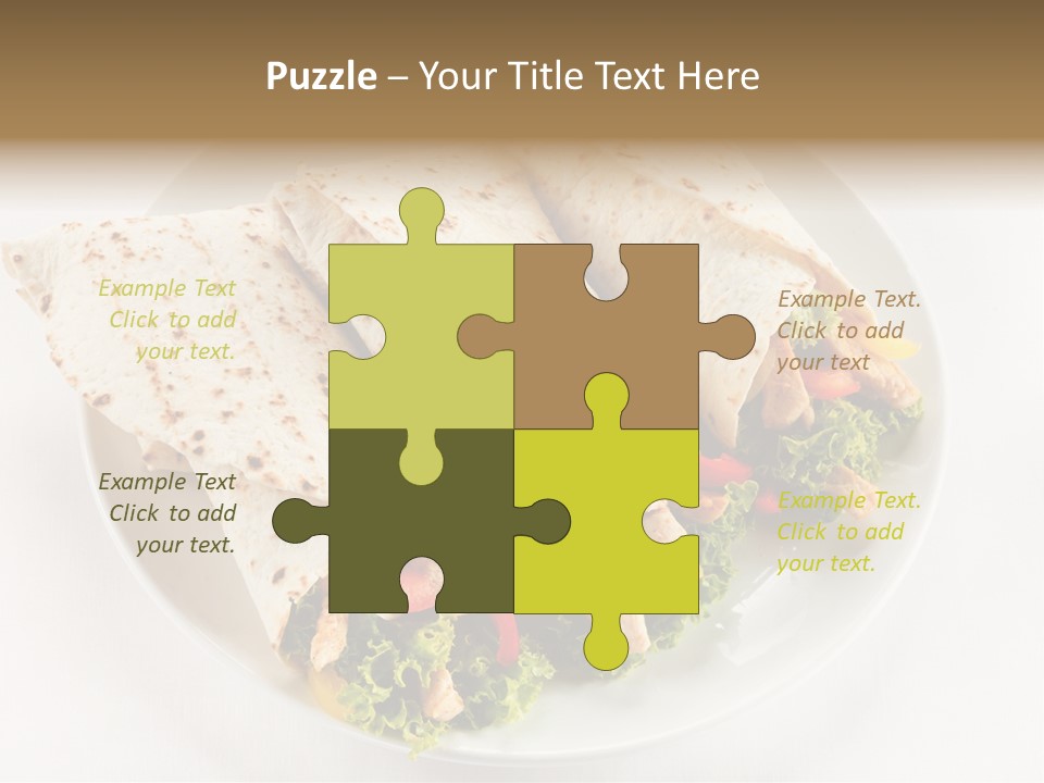Salad Meat Kebob PowerPoint Template