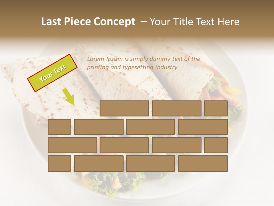 Salad Meat Kebob PowerPoint Template