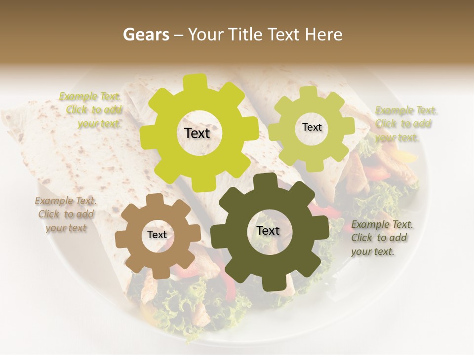 Salad Meat Kebob PowerPoint Template