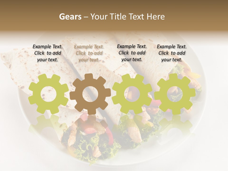 Salad Meat Kebob PowerPoint Template