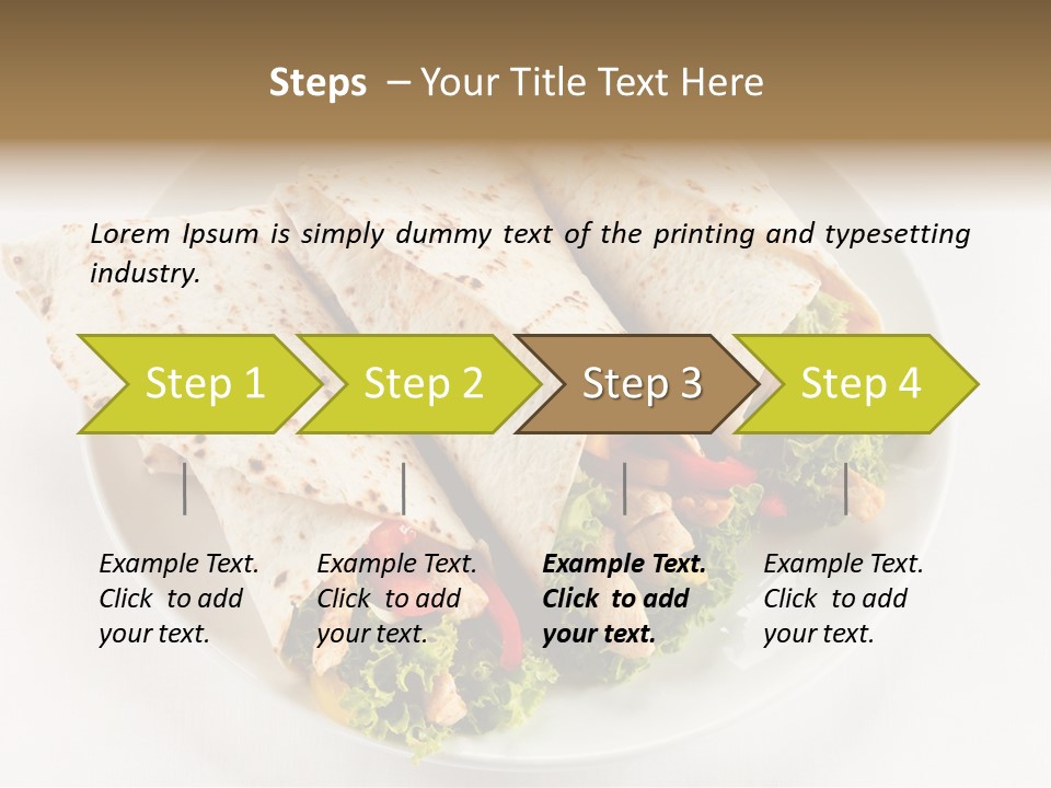Salad Meat Kebob PowerPoint Template