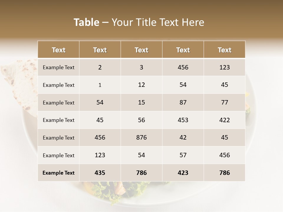 Salad Meat Kebob PowerPoint Template