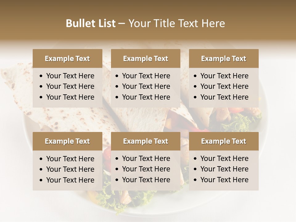 Salad Meat Kebob PowerPoint Template