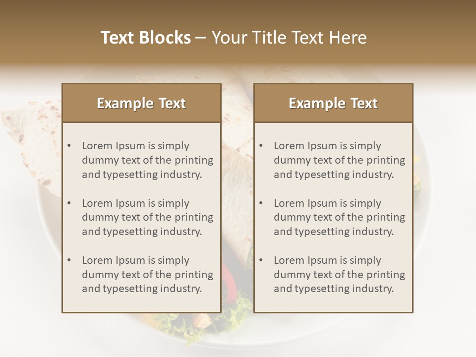 Salad Meat Kebob PowerPoint Template