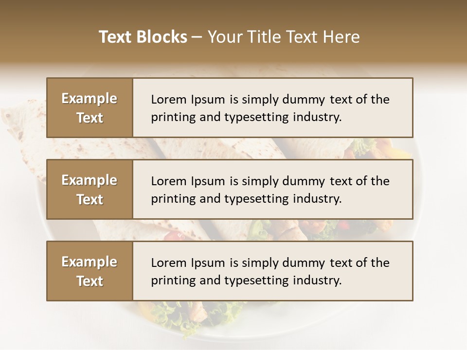 Salad Meat Kebob PowerPoint Template