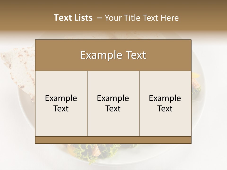 Salad Meat Kebob PowerPoint Template