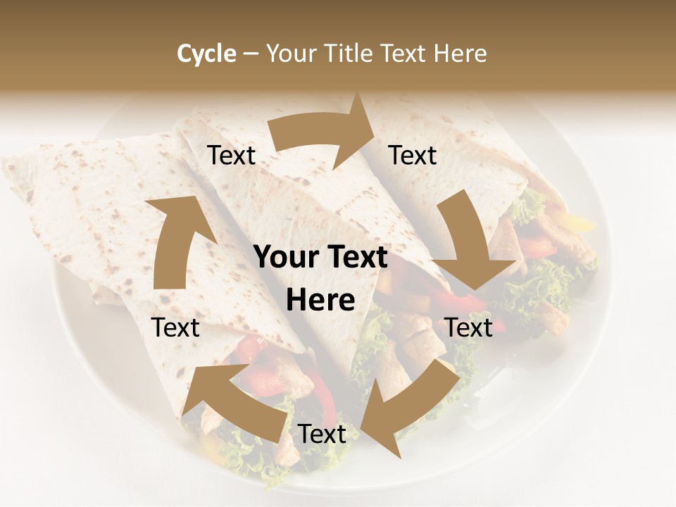 Salad Meat Kebob PowerPoint Template