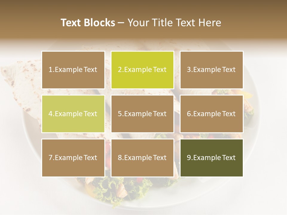 Salad Meat Kebob PowerPoint Template