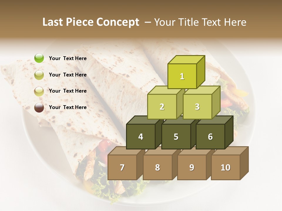 Salad Meat Kebob PowerPoint Template