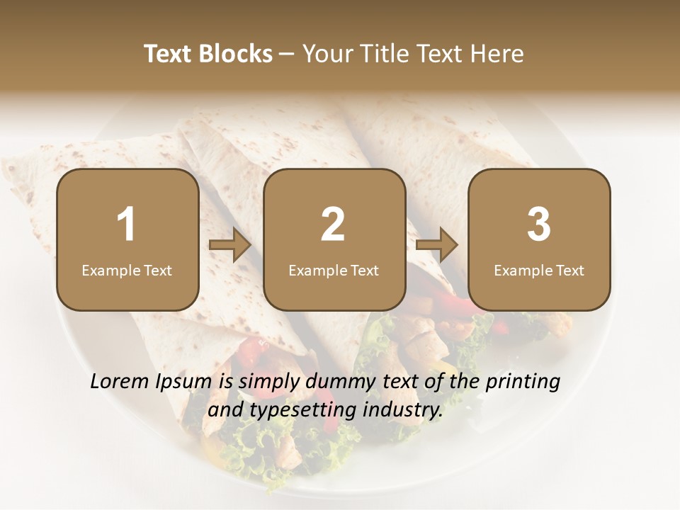 Salad Meat Kebob PowerPoint Template