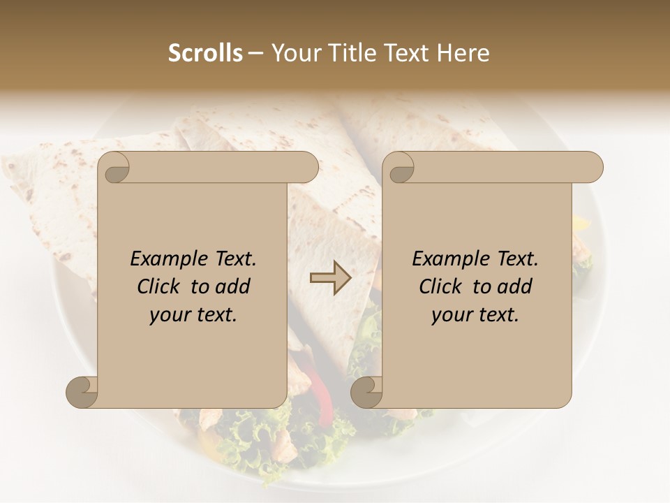 Salad Meat Kebob PowerPoint Template