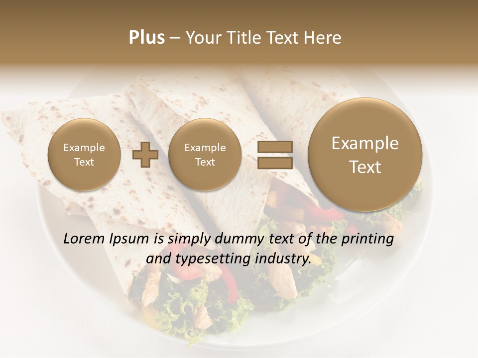 Salad Meat Kebob PowerPoint Template