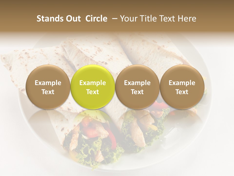 Salad Meat Kebob PowerPoint Template
