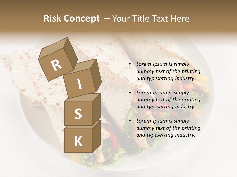 Salad Meat Kebob PowerPoint Template