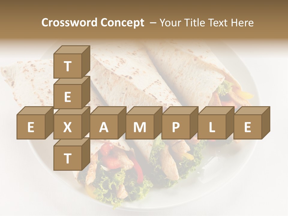 Salad Meat Kebob PowerPoint Template