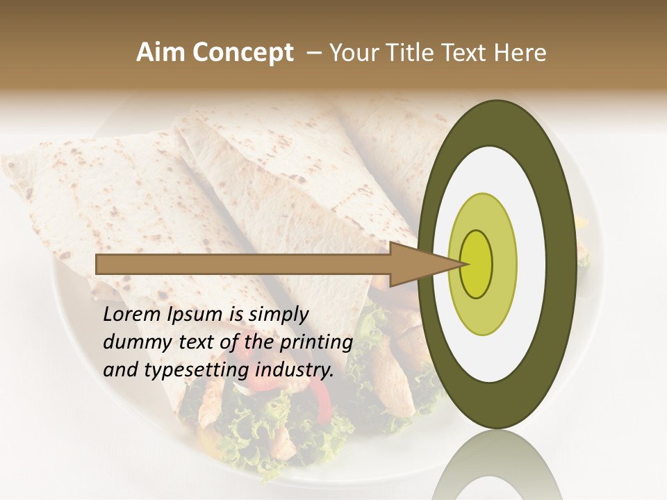 Salad Meat Kebob PowerPoint Template