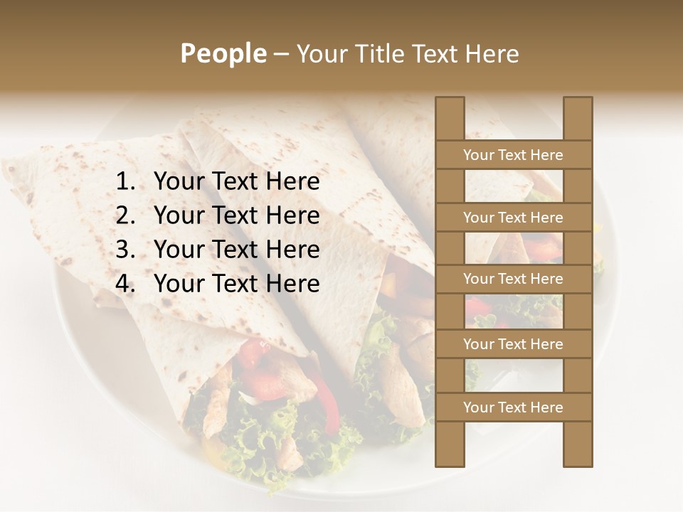 Salad Meat Kebob PowerPoint Template
