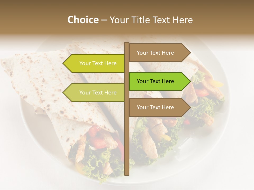 Salad Meat Kebob PowerPoint Template