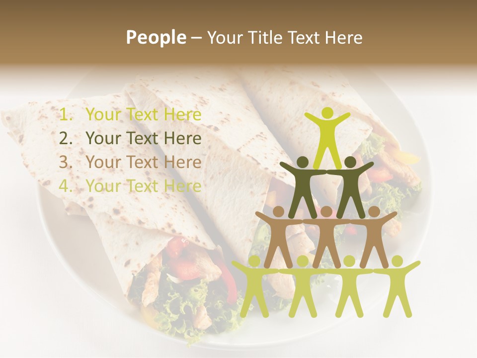 Salad Meat Kebob PowerPoint Template